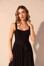 Load image into Gallery viewer, Claudette Maxi Gown in Black
