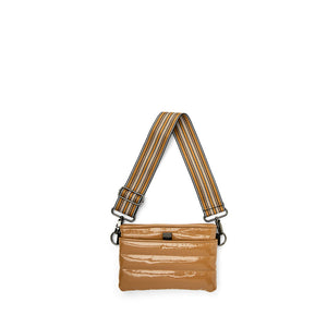 Bum Bag Crossbody in Camel Patent