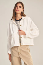 Load image into Gallery viewer, Carrington Button Up Jacket in Axe
