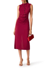 Load image into Gallery viewer, Mo Dress in Beet Red
