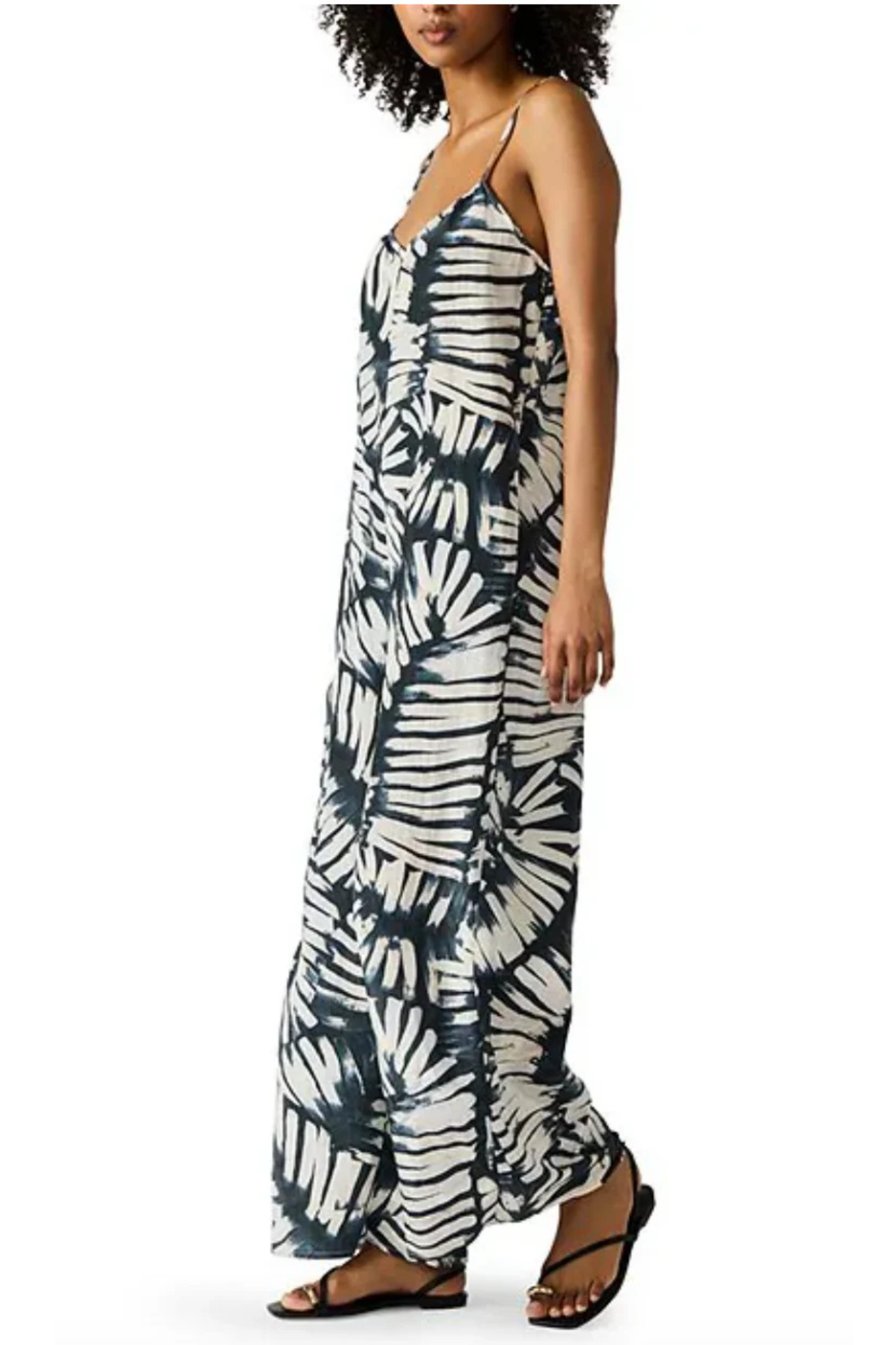 Desdemona Jumpsuit in Black/White