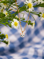 Load image into Gallery viewer, Grey Tabby Cat Head Necklace
