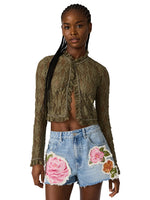 Load image into Gallery viewer, Linden Top in Mountain Green
