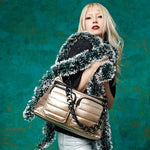 Load image into Gallery viewer, Downtown Diva Handbag in Pearl Cashmere
