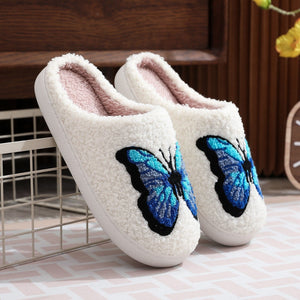 Blue Butterfly Slippers