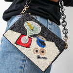 Load image into Gallery viewer, Elenor Martini + Caviar Beaded Bag
