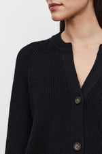 Load image into Gallery viewer, Shayla Cardigan in Black
