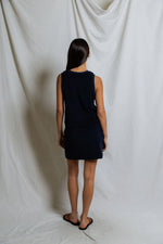 Load image into Gallery viewer, Esther Loop Terry Tank in Navy
