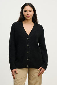 Monet V-Neck Cardigan in Pine