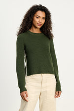 Load image into Gallery viewer, Savannah Long Sleeve Crew Neck in Pine
