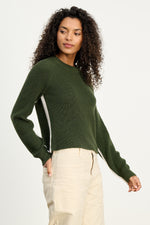 Load image into Gallery viewer, Savannah Long Sleeve Crew Neck in Pine
