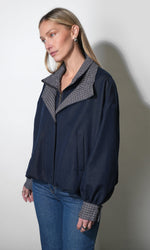 Load image into Gallery viewer, Livia Oversized Soft Denim Jacket in Indigo
