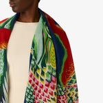 Load image into Gallery viewer, Croco Scarf in Duck Blue
