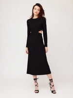 Load image into Gallery viewer, Cutout Midi Dress in Black
