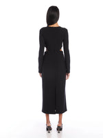 Load image into Gallery viewer, Cutout Midi Dress in Black
