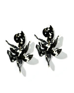 Load image into Gallery viewer, Flora Earrings in Black &amp; White
