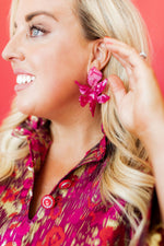 Load image into Gallery viewer, Flora Earrings in Pearlized Pink
