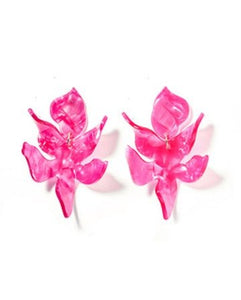 Flora Earrings in Pearlized Pink