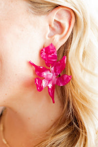 Flora Earrings in Pearlized Pink