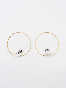 B&W French Bulldog Earrings