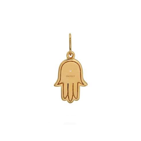 Hamsa Necklace in Gold