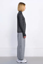 Load image into Gallery viewer, Iridescent Mock Neck Top in Black
