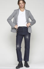 Load image into Gallery viewer, Gadea Blazer in Silver Lurex Grey
