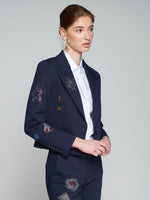 Load image into Gallery viewer, Kimmy Jacket in Navy Punto
