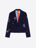 Load image into Gallery viewer, Kimmy Jacket in Navy Punto
