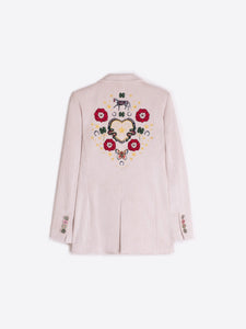 Rock Corduroy Embroidery Blazer in Pana Equestrian