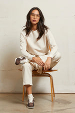 Load image into Gallery viewer, Palmer Beach Fleece Crew Neck Sweatshirt in Sugar
