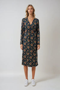 Kelli Wrap Dress in Secret Garden