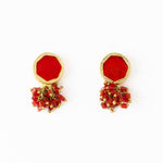 Load image into Gallery viewer, Kimberly Enamel Earrings in Red
