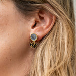 Load image into Gallery viewer, Kimberly Enamel Earrings in Silver
