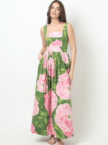 Gala Maxi Dress in Peony Green