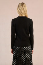 Load image into Gallery viewer, Keyhole Tie Sweater in Black
