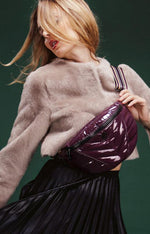 Load image into Gallery viewer, Little Runaway in Aubergine Patent
