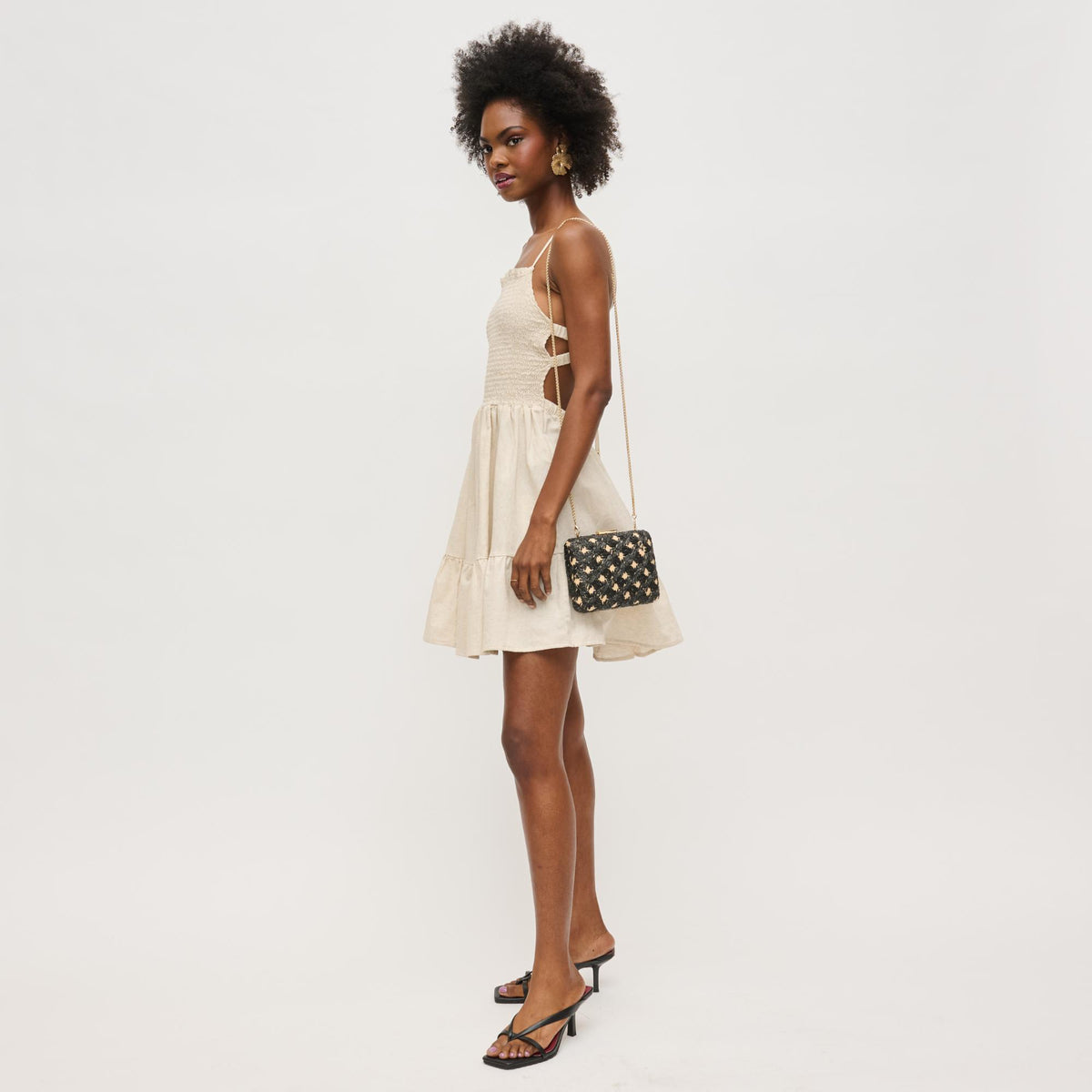 Samantha Evening Bag in Black Natural