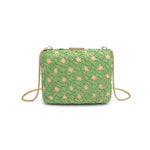 Load image into Gallery viewer, Samantha Evening Bag in Green Natural
