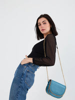 Load image into Gallery viewer, Gold Chain Trim Crossbody in Black
