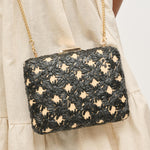 Load image into Gallery viewer, Samantha Evening Bag in Black Natural
