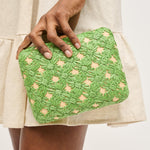Load image into Gallery viewer, Samantha Evening Bag in Green Natural
