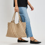 Load image into Gallery viewer, Solana Tote in Chocolate/Ivory
