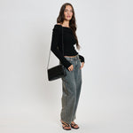 Load image into Gallery viewer, Esmeralda Clutch in Black
