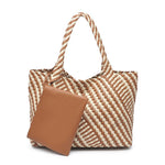 Load image into Gallery viewer, Solana Tote in Chocolate/Ivory
