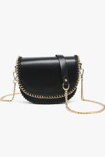Load image into Gallery viewer, Gold Chain Trim Crossbody in Black
