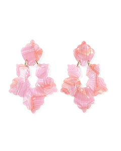 Michelle Earrings in Rosy Glow