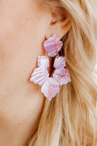 Michelle Earrings in Rosy Glow