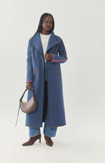 Load image into Gallery viewer, Treva Coat in Navy Multi

