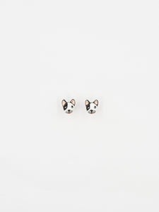 B&W French Bulldog Stud Earrings